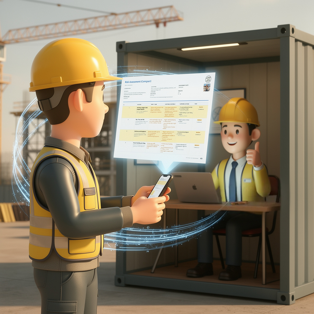 AI generating a professional risk assessment from the photo